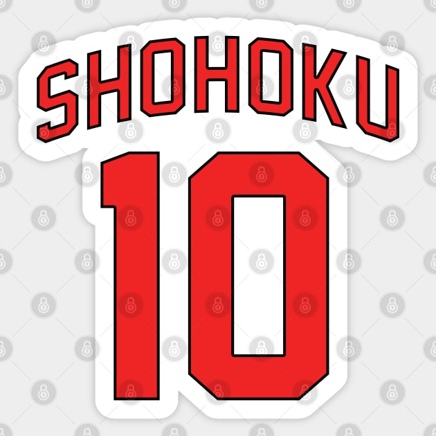 Shohoku - Hanamichi Sakuragi Jersey Sticker by KimKim